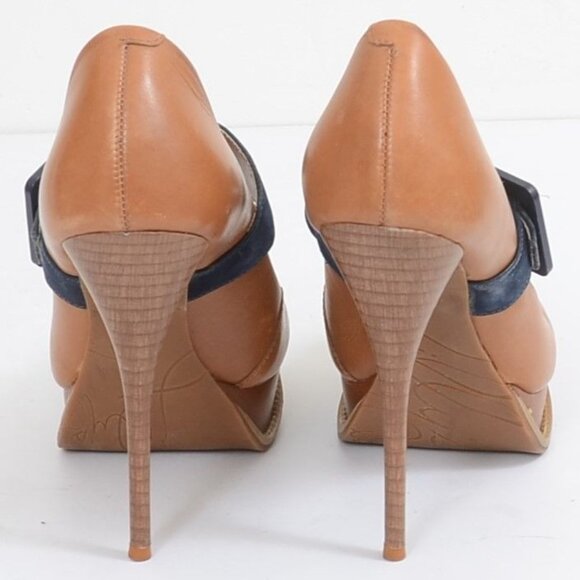 Lilly's Closet Maryjane Two-Tone Pump Stiletto Heels Size 8.5 (EUR 39) - Picture 6 of 6